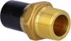 Adapter PE-mosiądz z gwintem zewnętrznym GZ, DN32X1 PE100, SDR11, PN10 gaz/PN16 woda, do montażu z elektromufą lub elektroredukcją 720920708
